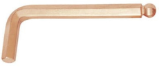Stiftschlüssel, 6-kant, mit Kugelkopf, 6,0 mm- funkenfrei / funkenarm