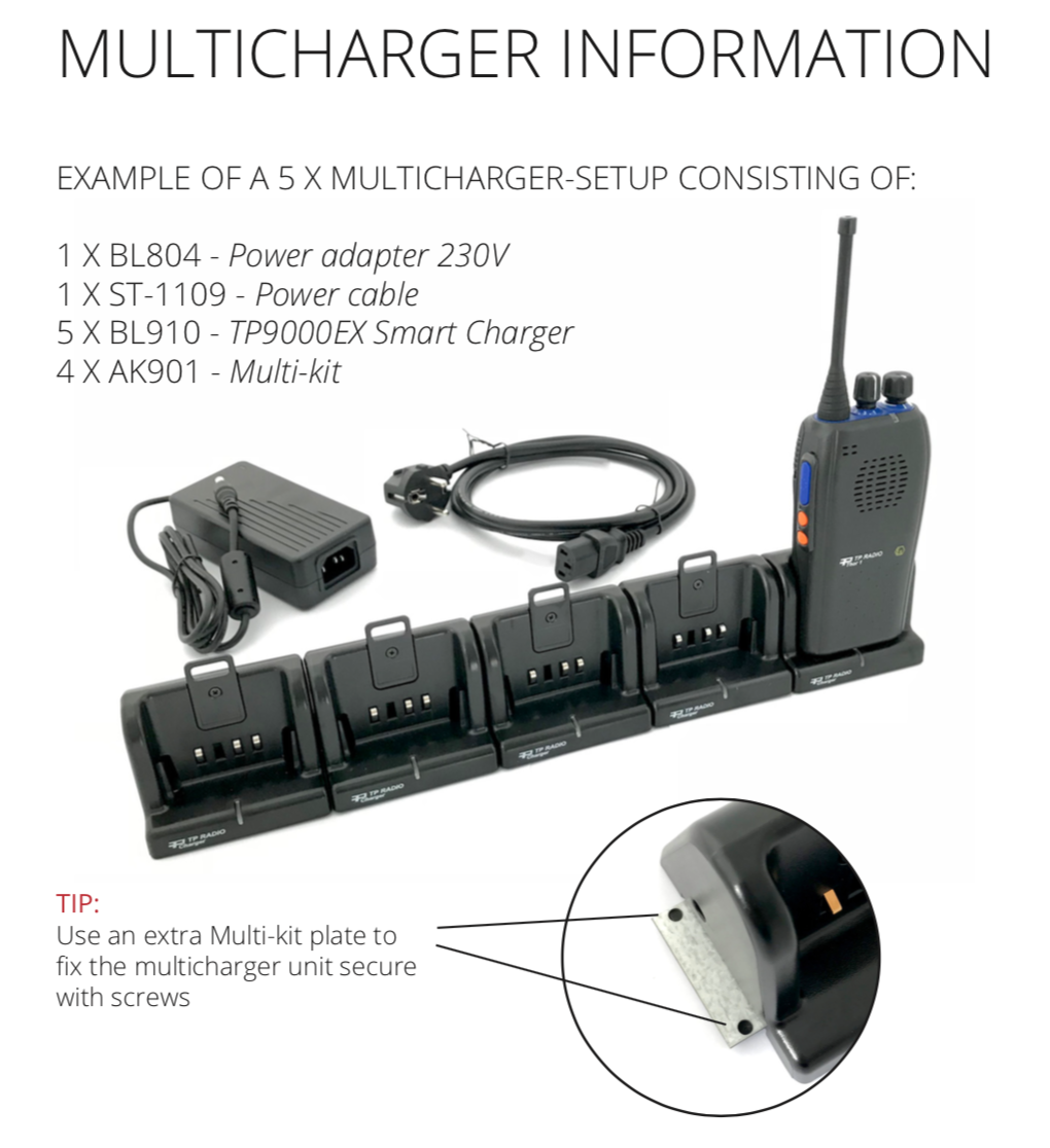 TP9000EX Charger-Kit