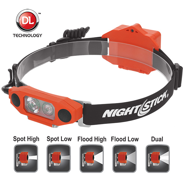 XPP-5462RX X-Series Intrinsically Safe Low-Profile Dual-Light™ Headlamp | 310 lm | red