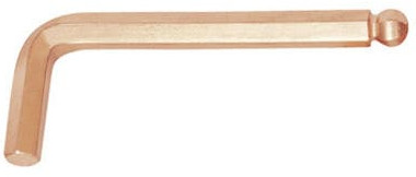 Stiftschlüssel, 6-kant, mit Kugelkopf, 5,0 mm- funkenfrei / funkenarm