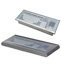 Zone 2 / Division 2 stainless steel housed keyboard with capacitive touchpad mouse