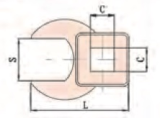 1/2 socket spanner open-end spanner 14 mm