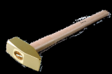 Vorschlaghammer funkenfrei, ähnlich DIN 1042, mit Hickorystiel, 3.000 g