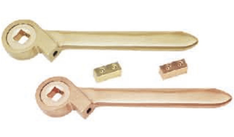 [119-1002 AC] 119 Chiave a cricchetto con snodo diritto (AC 1/4“ x 200 mm)