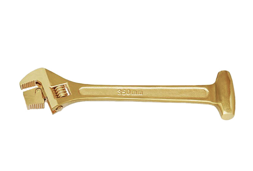 126 Rollgabelschlüssel, verstellbar mit Hammer