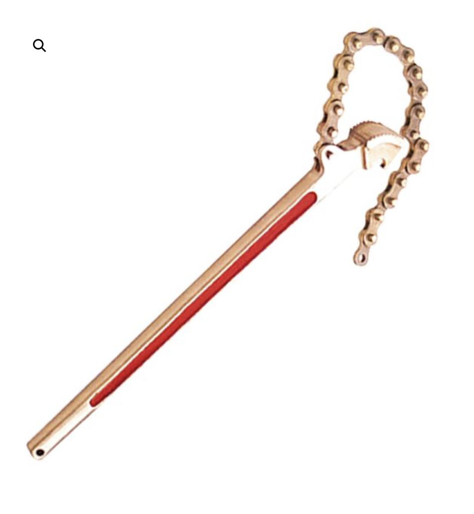 [129A-1006 AC] 129A Kettenrohrzange Light (AC 60 x 300 mm)