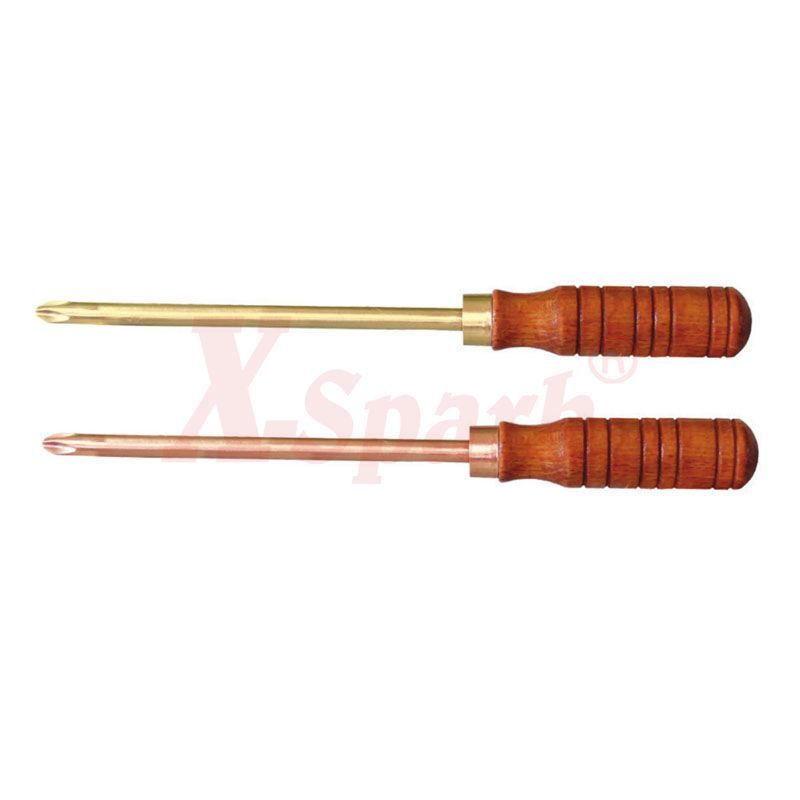 [266-1002 AC] Śrubokręt krzyżakowy nr 266 z drewnianą rączką (AC No.0 x 50 mm)