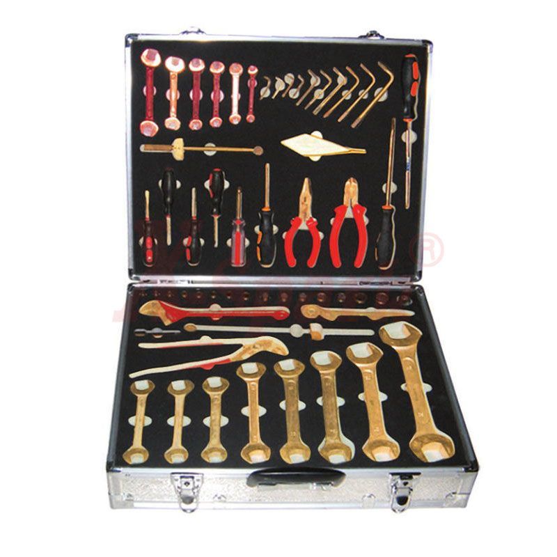 [N-56 BC Set] Cassetta degli attrezzi non scintillanti Set di 56 pezzi non scintillanti / a bassa scintillazione