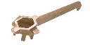 Clé à tambour QTi® (type B) - 38 mm x 52 mm x 300 mm