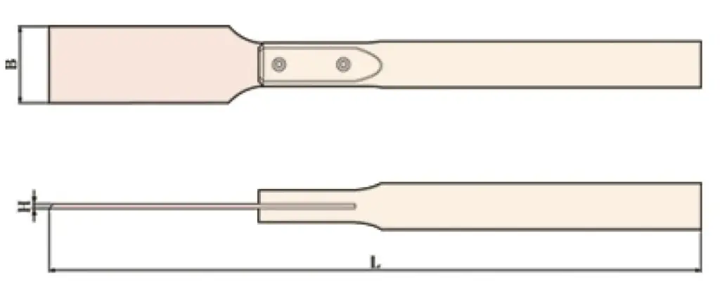 raschietto con manico in metallo