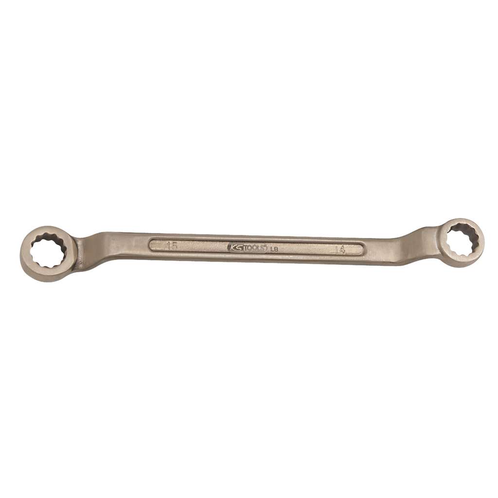 [963.7390] Chiave ad anello doppia BRONZEplus a gomito 13 x 17 mm