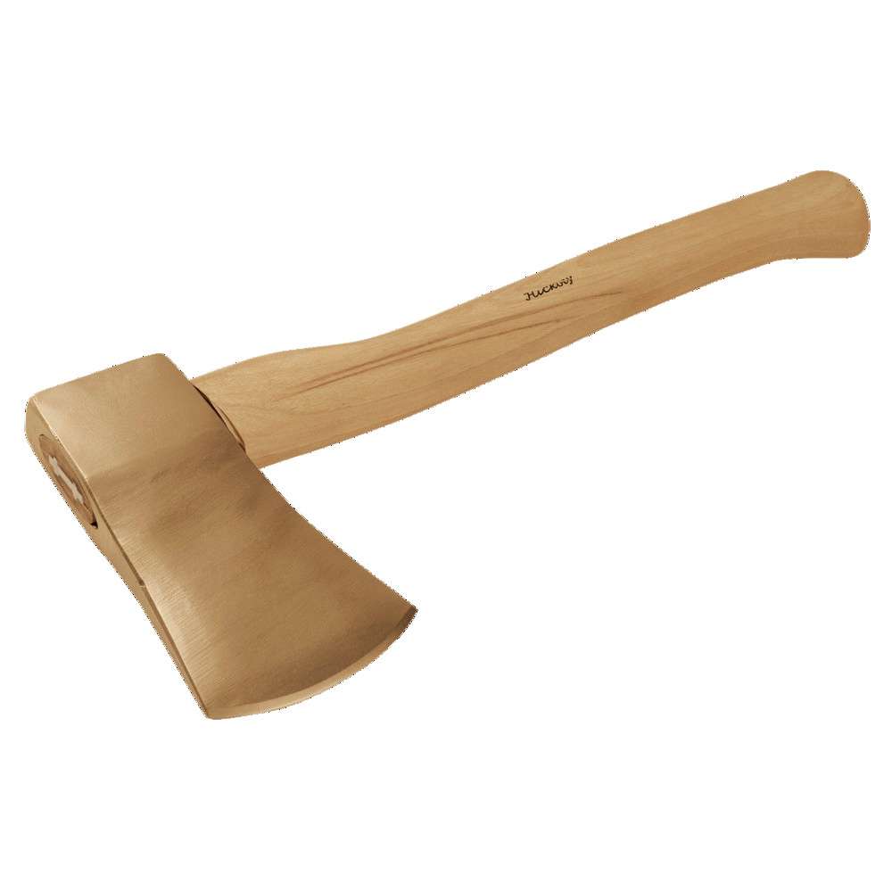 Vonkvrije bijl, met hickory-handvat