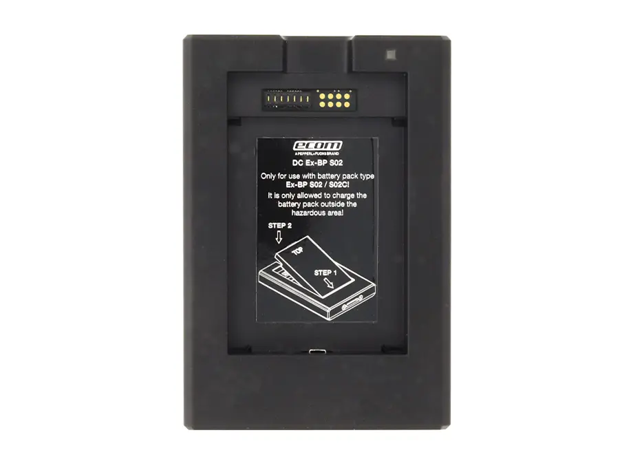 Caricabatterie DC Ex-BP S02 per pacchi batteria