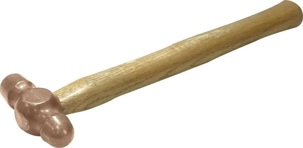 [HM-2023] QTi® Schlosserhammer engl. Form mit Holzgriff (230g / 0.5 lbs)