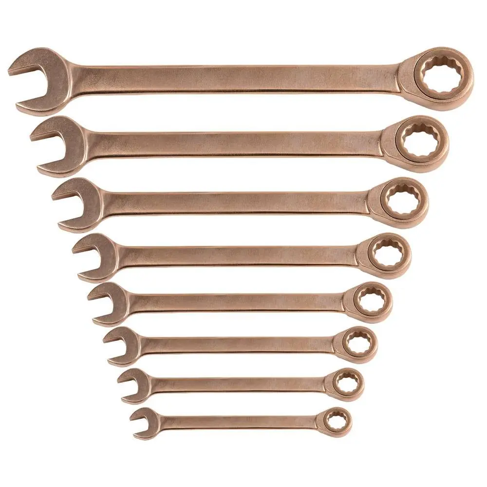 Set di chiavi a cricchetto combinate, 11 pezzi, 8-22 mm