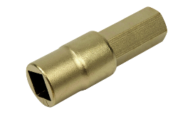 Embout de tournevis, sans étincelle, à six pans creux, 1/2", long