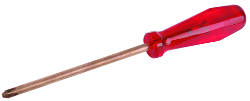 Cross-recess screwdriver, non-sparking