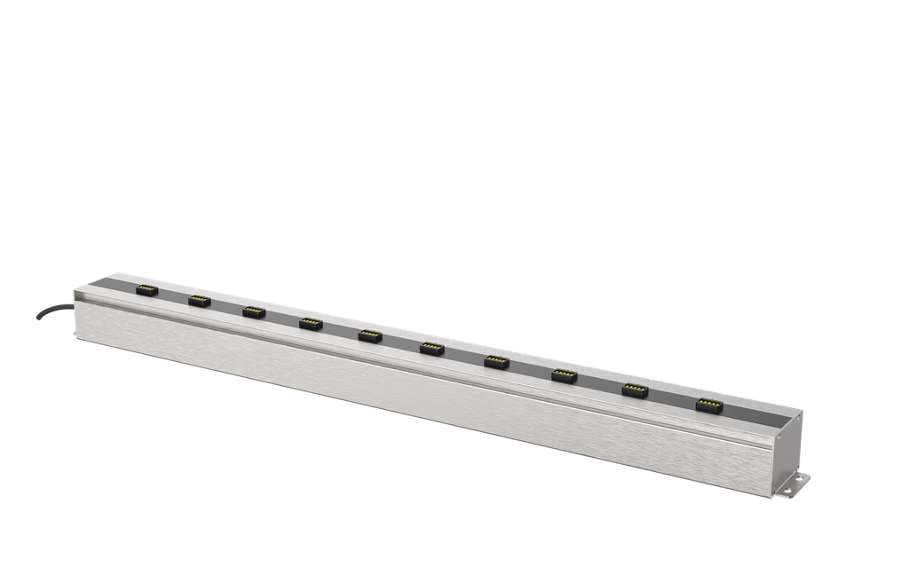 10-way charging rails for panel mounting, type A (without charging station)