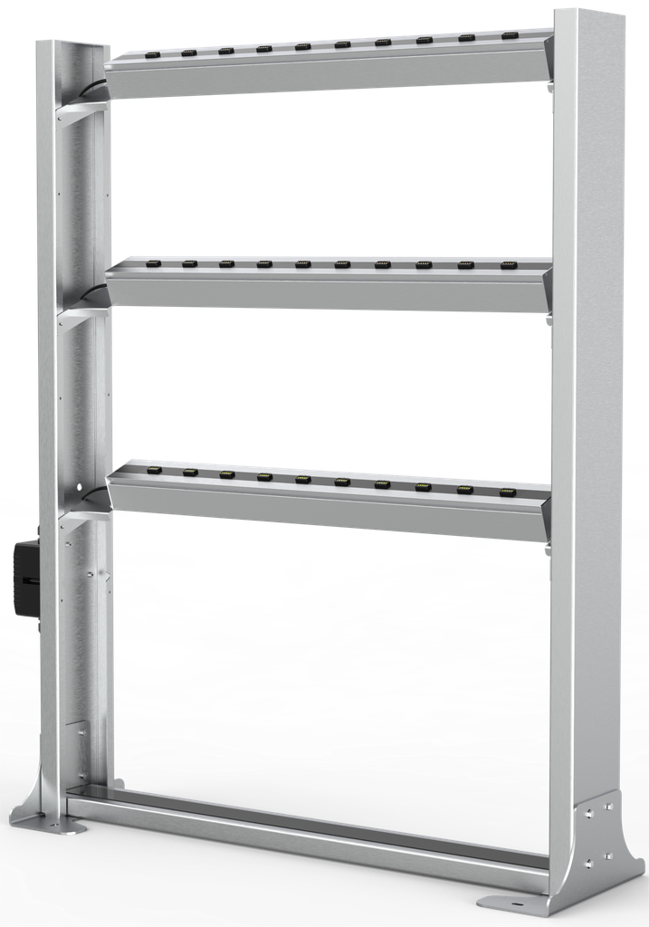 Single-row charging stand type A, 3 rows, without charging stations
