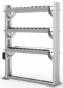 Double row charging station type A, 6 rows, without charging stations