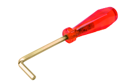 Hexagonal pin wrench screwdriver non-sparking, angled