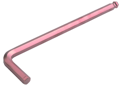 Clé à ergots sans étincelle, hexagonale, avec tête sphérique, version longue