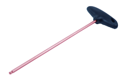 Chiave a perno esagonale con impugnatura a T, antiscintilla, con testa a sfera