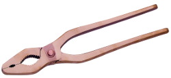 Pinze per bruciatori a gas antiscintilla, lunghezza 210 mm, tubo Ø 40 mm