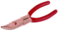 Telefonzange funkenfrei, 45° abgewinkelte Spitze, 180 mm