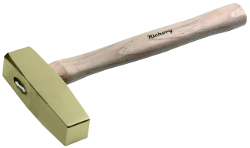 Non-sparking setting hammer, with hickory handle, 1,500 g