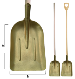 [1541281S] Non-sparking ballast bucket, D-handle handle