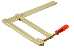 Tiefspann-Schraubzwinge funkenfrei, 250 mm, 480 mm lang