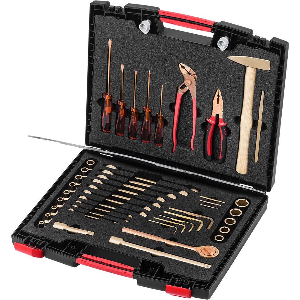 Basic tool set 45 pcs. in case