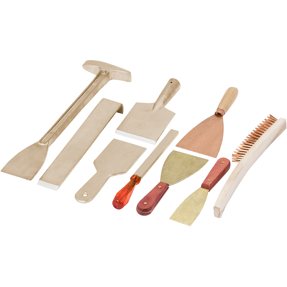 Spray booth cleaning kit 9 pcs.