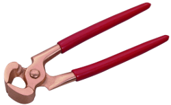 Non-sparking bite forceps, dip-insulated handle
