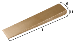 [1860010S] Cuneo flangiato antiscintilla (80 x 15 x 6 mm)