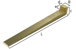 [9991034S] Nose wedge spark-free (340 x 20 x 40 x 20 x 20 mm)