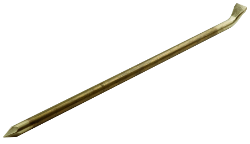 Non-sparking crowbar, hexagonal shaft, with cutting edge and tip