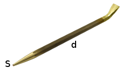 [1632000S] Non-sparking tire iron (200 mm)