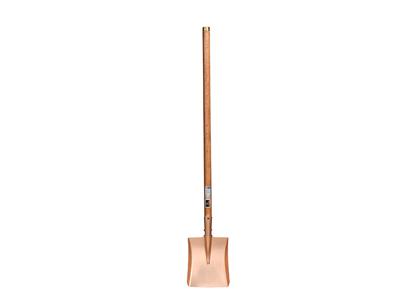 [198A-1004 BC] 198A Emmer, vierkant met houten steel (BC 250 x 420 x 1450 mm)