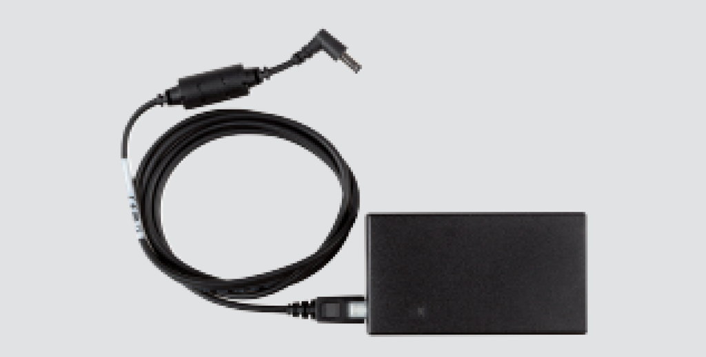 Adaptateur secteur avec câble de connexion DC et câble AC EU