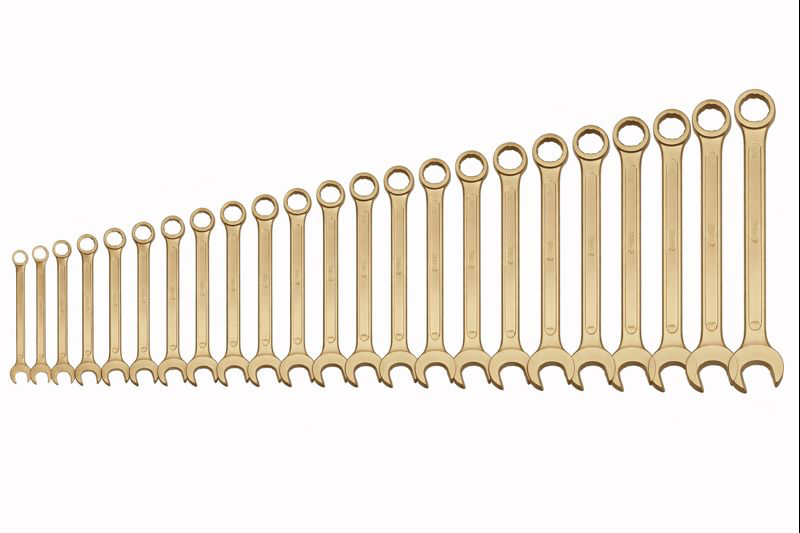 [135A-2001 AC] 135A combination spanner set, imperial, 21 pieces, AC