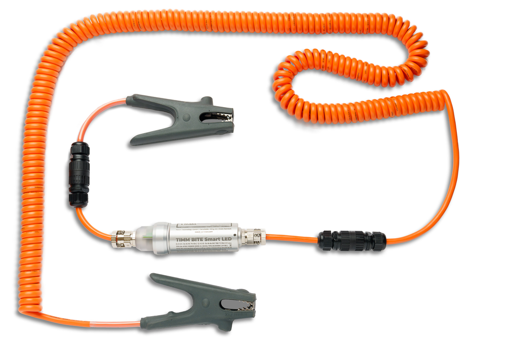 [TBSLQC+EZ1-2POL-QC+TBSLEWK07Z1B] Erdungsgerät TIMM BITE Smart LED, mobile Erdungslösung
