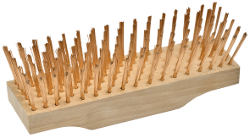 [1752450S mit Stiel] Nieiskrząca szczotka, drut z brązu cynowego, gładka, 220 x 60 x 25 mm (mit Stiel)