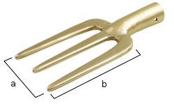 [1511300S mit Stiel] Fork for shooting cotton, spark-free (mit Stiel, 90 x 140 x 200 mm)