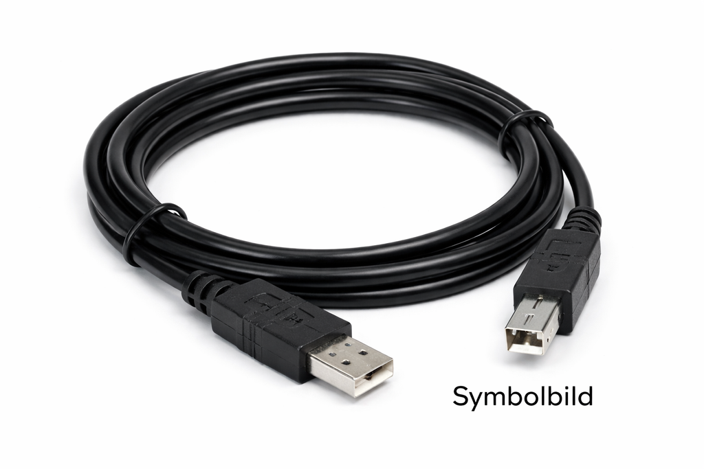 PC-Kommunikationskabel (USB 2.0, Stecker Typ A auf Stecker Typ B)
