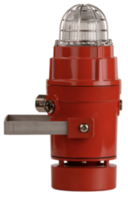 [D1xC1X05RDC024AB1A1R/Y] Explosionsgeschützte Kombigeräte Alarmhupe & Blitzleuchte (gelb, Brass, 24 VDC)