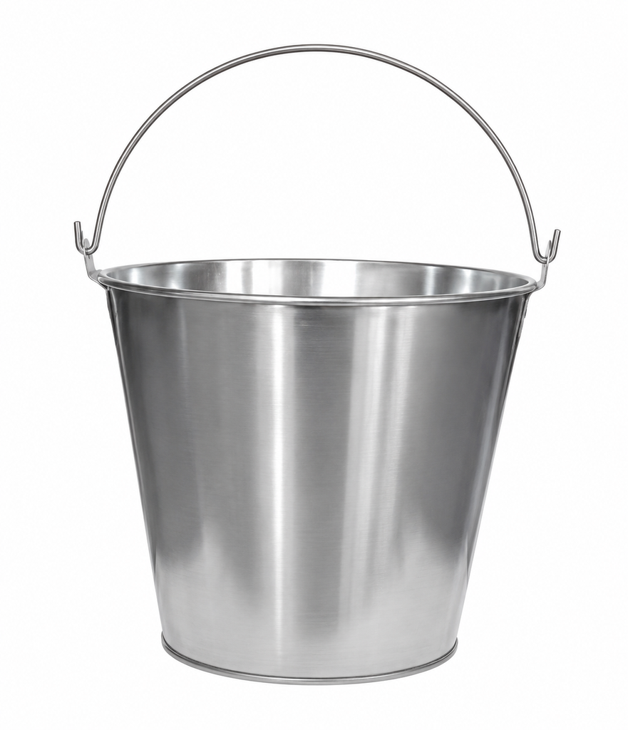 [8608-1002] 8608 Wiadro ze stali nierdzewnej (Stal nierdzewna 10 l)