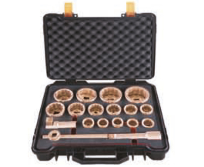Set di bussole, 18 pezzi da 1"