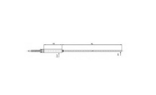 [6000-1080] Standard de travail avec poignée en acier inoxydable et protection contre les courbures / version recuite